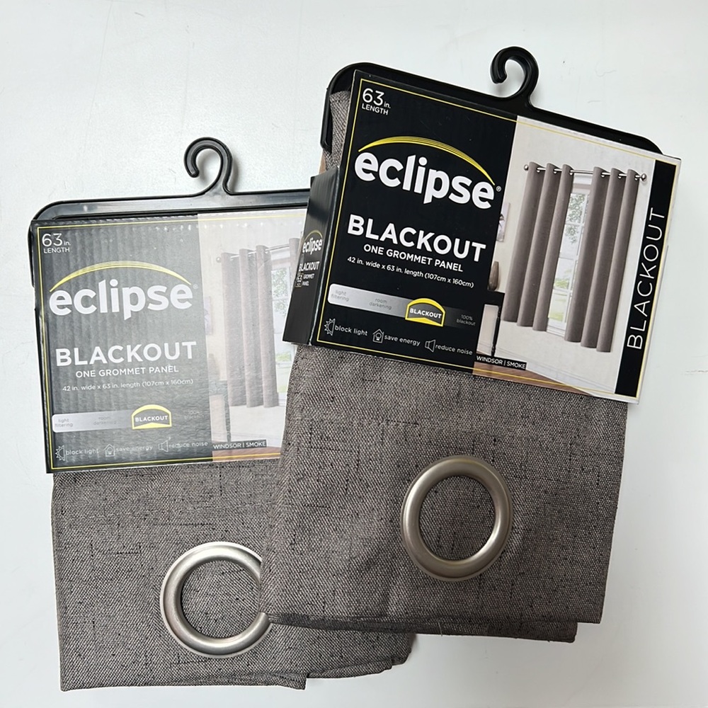 Blackout One Grommet Panel, Pair
